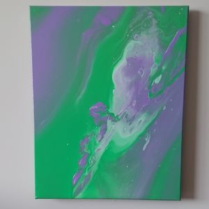 Bold Color Collection 2022 "C" Original Paint Pour Painting